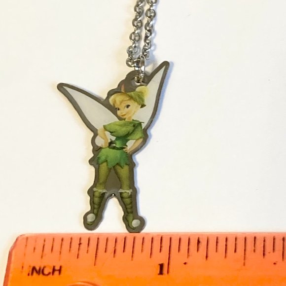 Vintage Disney Tinker Bell Necklace Tinkerbell Tink Disneyana Charm Peter Pan - Picture 5 of 6